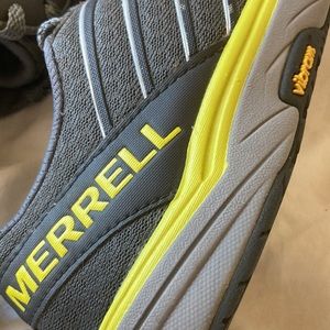 Merrell Charcoal hiking Vibram sneakers gray mesh